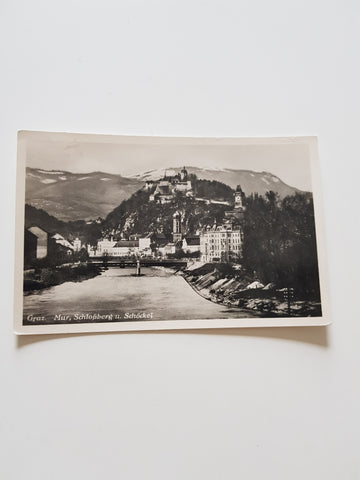 AK Graz. Mur, Schloßberg u. Schöckel. (1950-51)