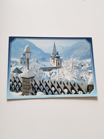 AK Mariazell. Blick vom Terrassencafe Pingl.