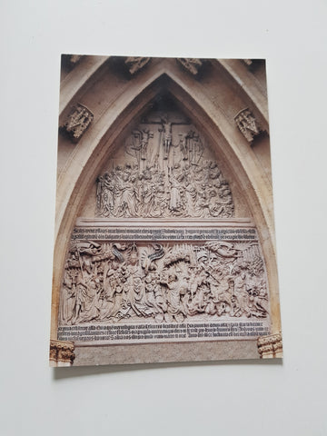 AK Basilika Mariazell. Tympanonfeld, Hauptportal.