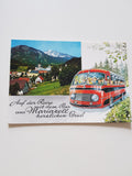 AK Auf der Reise mit dem Bus aus Mariazell herzlichen Gruß.