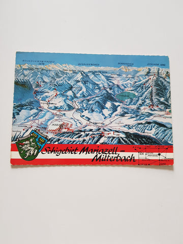 AK Schigebiet Mariazell-Mitterbach.