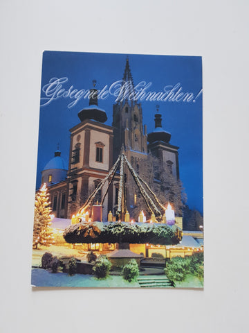 AK Gesegnete Weihnachten. Mariazell.