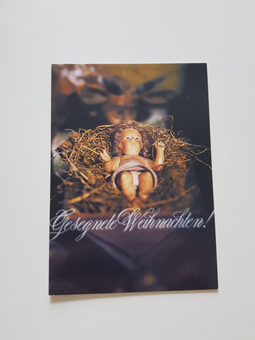 AK Gesegnete Weihnachten. Jesuskind der Mariazeller Krippe.