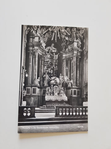AK Hochaltar in der Gnadenkirche Mariazell.