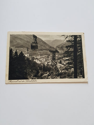 AK Mariazell mit der Schwebebahn. (1935)