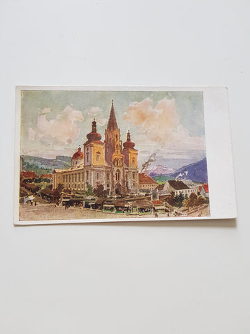 AK Mariazell. Basilika. (1921)