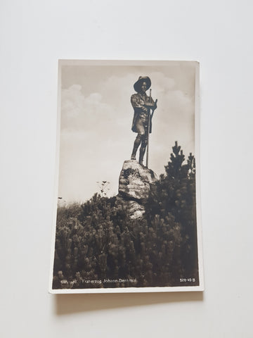 AK Mariazell. Erzherzog Johann-Denkmal. (1929-30)