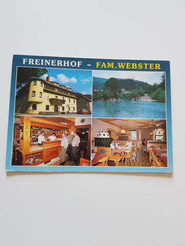 AK Frein an der Mürz. Gasthof Freinerhof. Familie Webster.