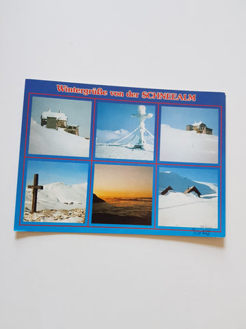 AK Wintergrüße von der Schneealm.