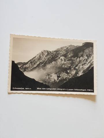 AK Schneealpe. Blick vom Lomgraben (Almgraben) gegen Schauerkogel. (1942)