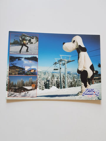 AK Spital am Semmering. Stuhleck. Bergstation. Gasthof Sonnenalm Nachtpiste Maskottchen Semmi.