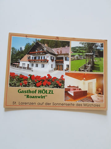 AK St. Lorenzen, Pogierstraße 75. Familie Hölzl. Gasthof Roanwirt.
