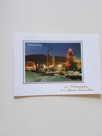 Billett (Fragment) Mürzzuschlag, Frohe Weihnachten.