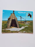 AK Burgenland. Schilfhütte im Seewinkel.