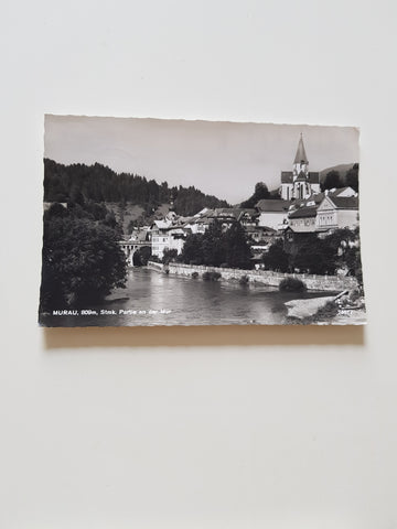 AK Murau. Partie an der Mur. (1963)