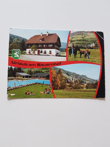 AK St. Lorenzen ob Murau. Pension Zechnerhof. Rosina Krobath.