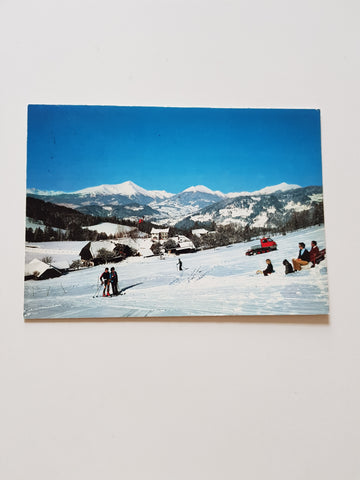 AK Oberwölz. Gasthof Pension Schilift Zum Alpenblick Inh. Fam. Ofner. Hinterburg.