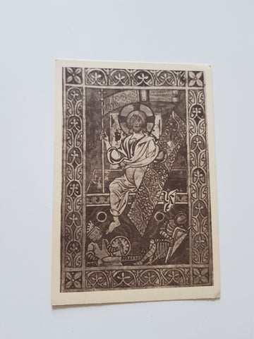 AK Auferstanden bin ich - und nun bei Dir (Osterintroitus) Seckauer Handschrift.