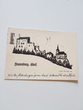 AK Frauenburg. Nach der Wiederherstellung des romanischen Palas durch den steirischen Burgenverein 1964.