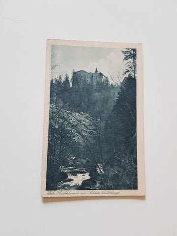 AK Weiz. Raabklamm mit Schloss Gutenberg. (1923)
