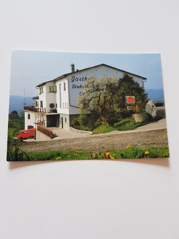 AK Glanz 33. Gasthof Cafe Begusch. Leutschach.