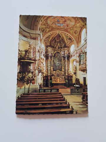 AK St. Veit am Vogau. Innenansicht der Pfarrkirche.