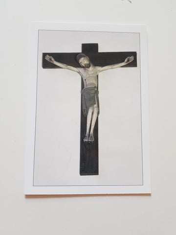 AK Leoben, Stiftskirche Göss. Romanisches Kreuz.
