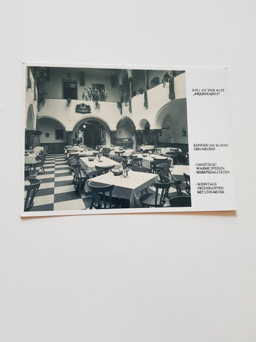 AK Leoben. Arkadenhof. Gaststätte Schwarzer Adler. Max Klarmann.