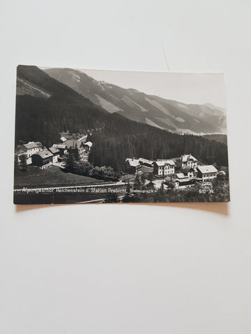 AK Alpengasthof Reichenstein u. Station Präbichl. (1940-41)