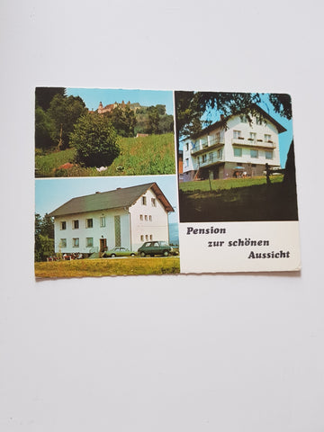 AK Schachen 189 bei Vorau. Pension zur schönen Aussicht. Josef und Maria Grill.