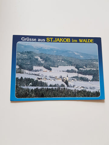 AK Grüsse aus St. Jakob im Walde.