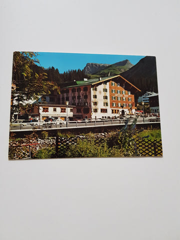 AK Lech am Arlberg. Gasthof Post gegen Hasenfluh.