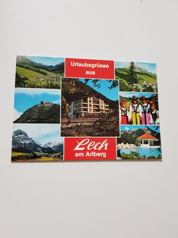 AK Urlaubsgrüße aus Lech am Arlberg.