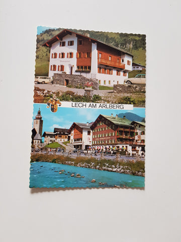 AK Lech am Arlberg. Hotel Tannbergerhof mit Gästehaus.