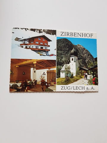 AK Zug/Lech am Arlberg. Zirbenhof. Werner und Irene Schnepf.