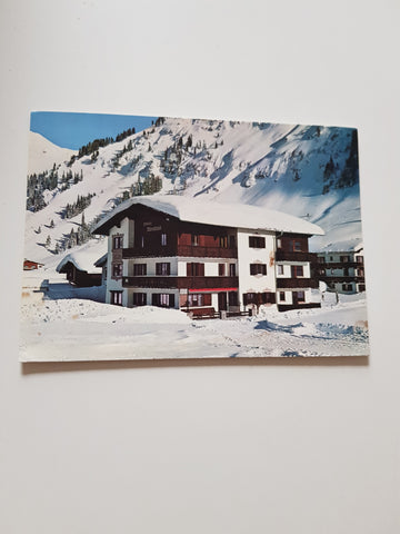 AK Lech am Arlberg. Pension Alpenland. Familie Jochum.