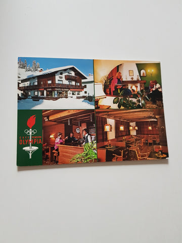 AK Lech am Arlberg. Cafe-Pension Olympia Familie Jochum.
