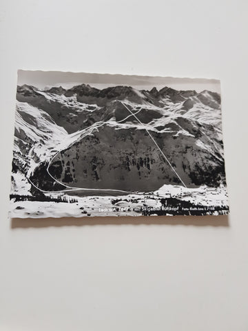 AK Lech am Arlberg mit Skigebiet Rüfikopf.