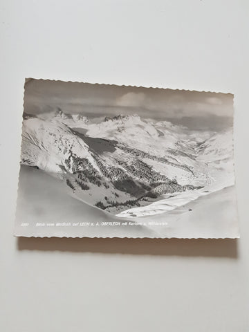 AK Blick vom Madloch auf Lech am Arlberg. Oberlech.