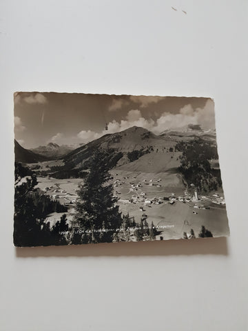 AK Lech am Arlberg. Rüfikopfbahn gegen Zug, Rote Wand...