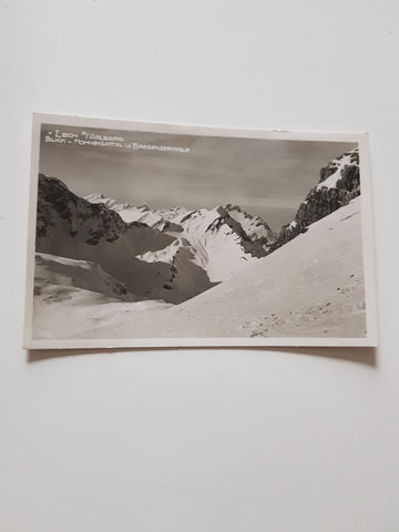 AK Lech am Arlberg. Blick v. Mohnensattel in den Bregenzerwald. (1929)