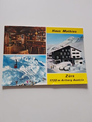 AK Zürs am Arlberg. Haus Mathies.