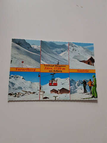 AK Zürs am Arlberg. Trittkopf-Skigebiet.