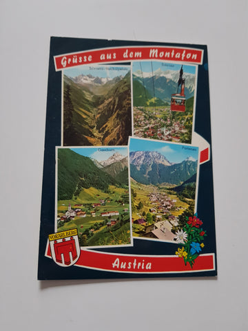 AK Grüsse aus dem Montafon.