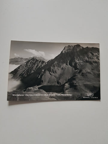 AK Montafoner Hochjoch mit Schwarz-See.