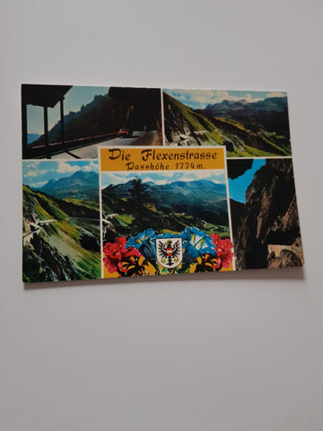 AK Die Flexenstrasse. Passhöhe. 1774 m