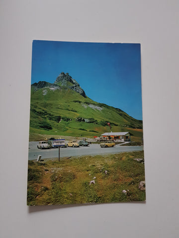 AK Flexenpaßhöhe mit Blick auf die Hasenflüh.
