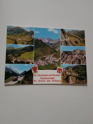 AK St. Christoph mit Stuben Flexenstraße. St. Anton am Arlberg.