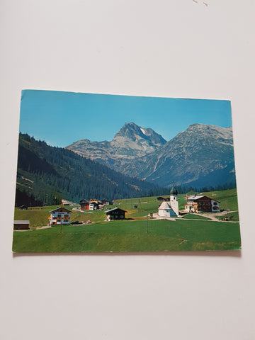 AK Zug am Arlberg gegen Rote Wand.