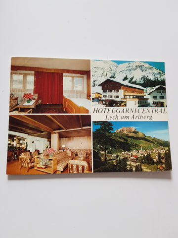 AK Lech am Arlberg. Hotel Garni Central. Fam. V. Walch.